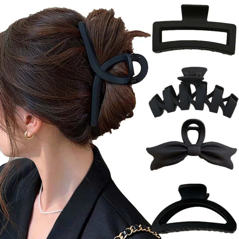 Large Black Hair Clip