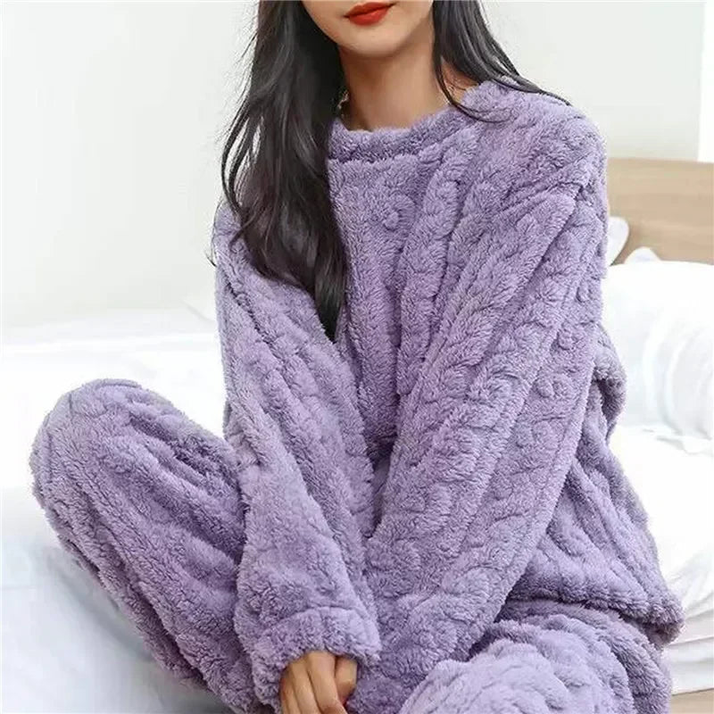 Autumn Winter Warm Pyjamas Sets