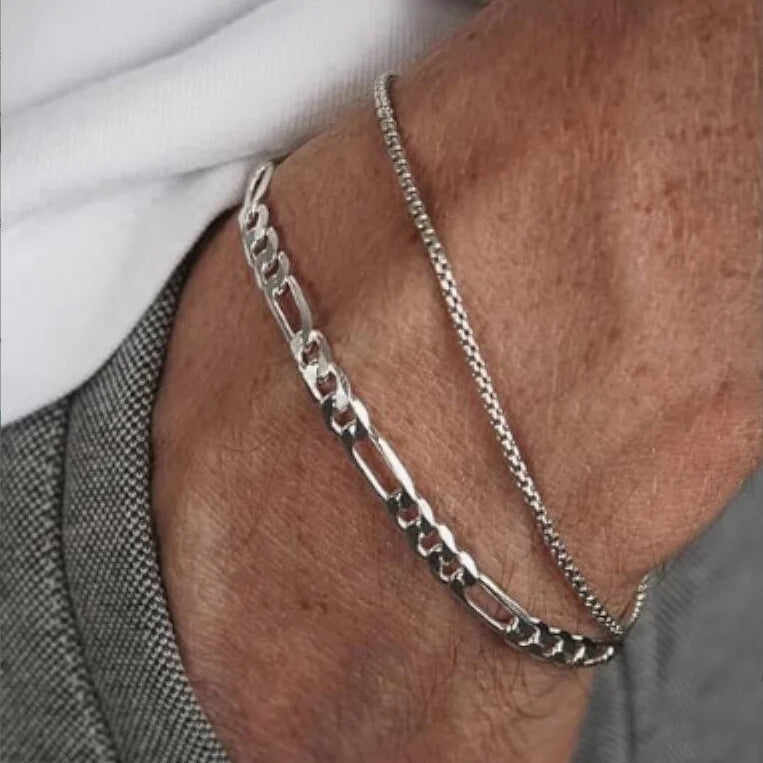 Steel Bracelet Necklace Ring