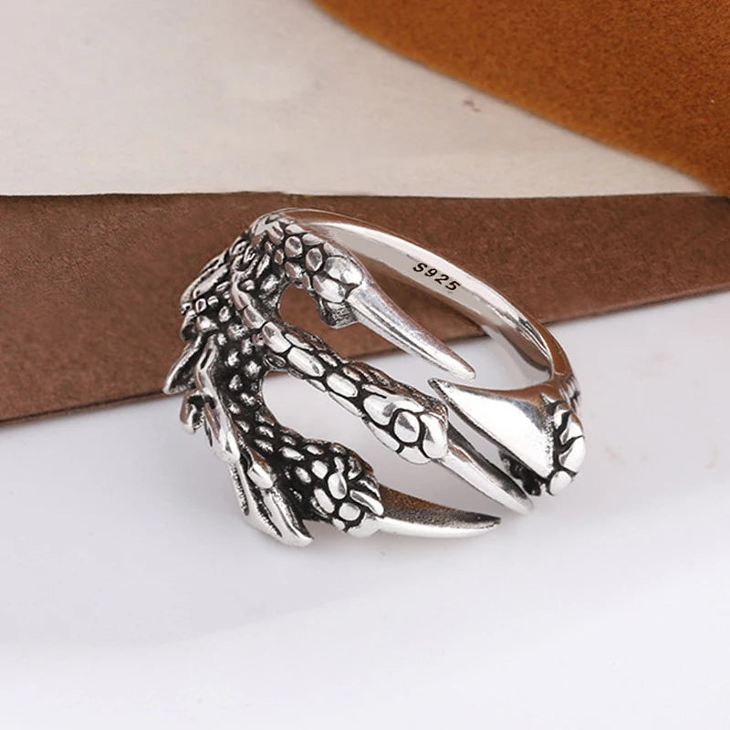 Silve Wing Dragon Ring