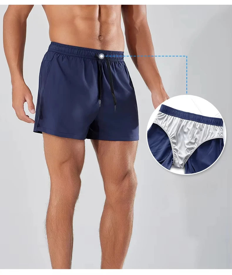 Men Sport Shorts Double Deck