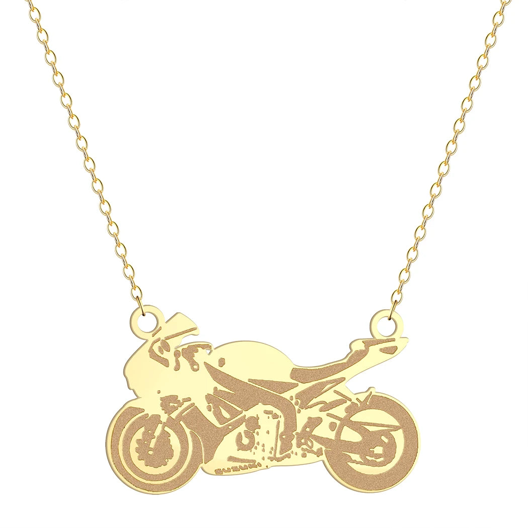 Motorcycle Pendant Necklace