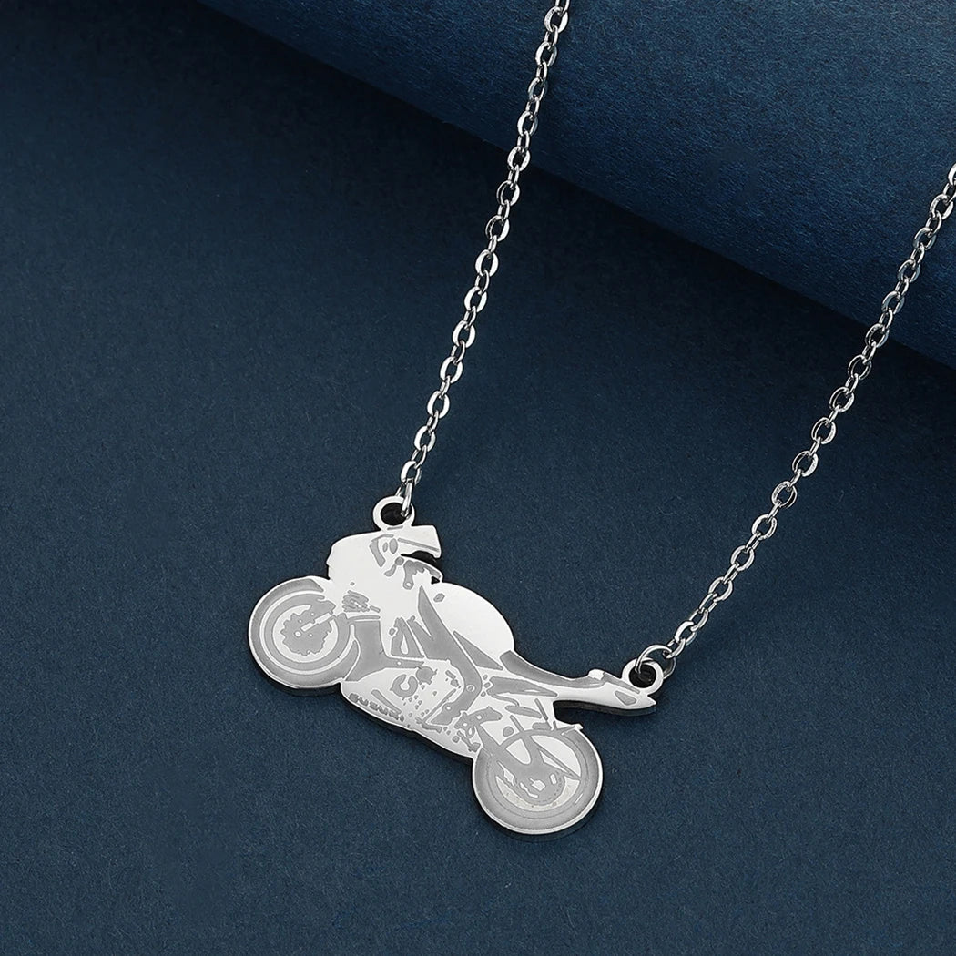 Motorcycle Pendant Necklace