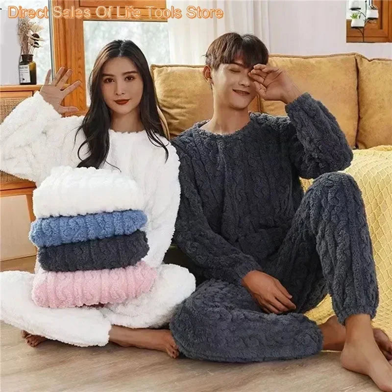 Autumn Winter Warm Pyjamas Sets