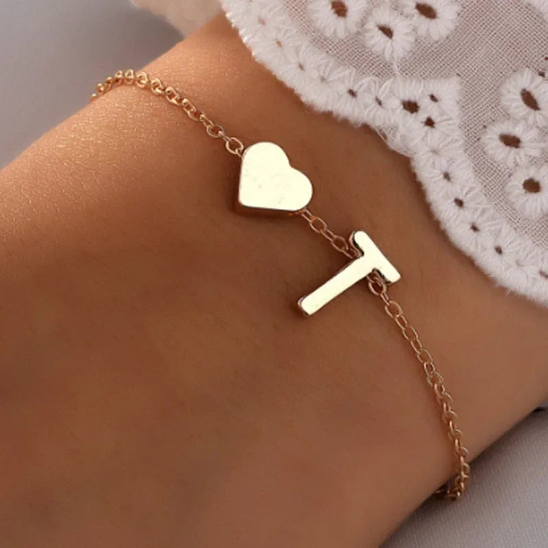 Letter Mini Love Hear Bracelet