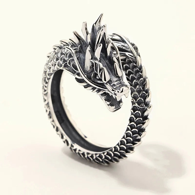 Silve Wing Dragon Ring