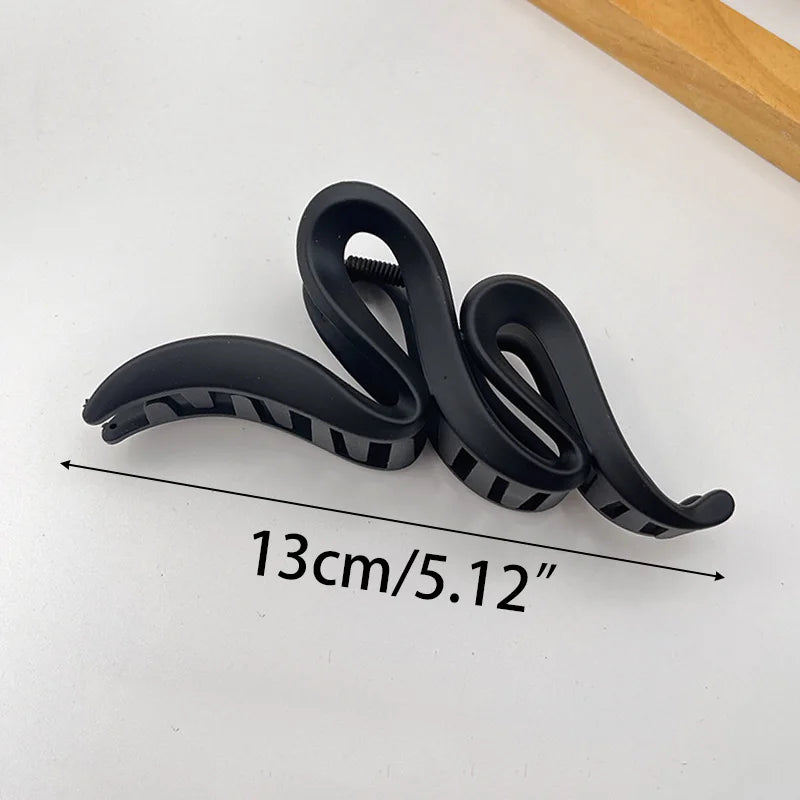 Large Black Hair Clip