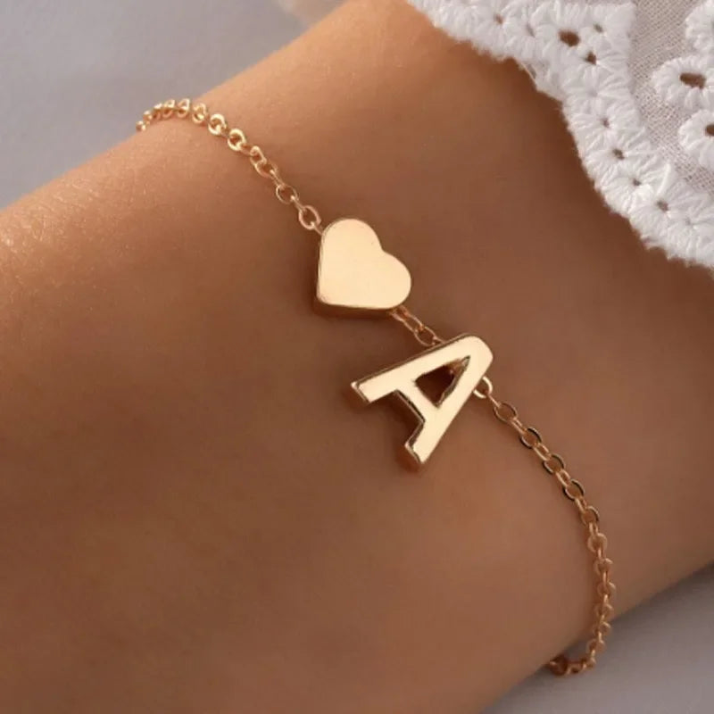 Letter Mini Love Hear Bracelet