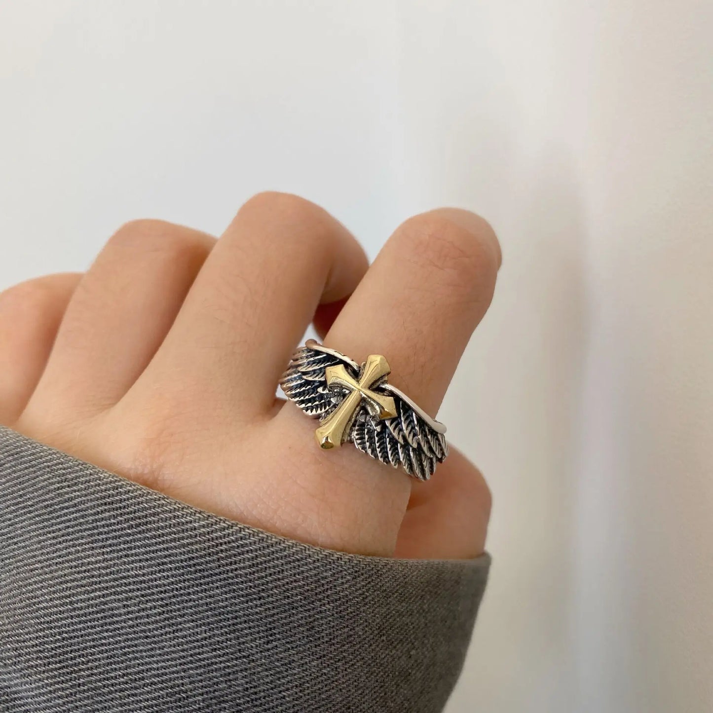 Silve Wing Dragon Ring