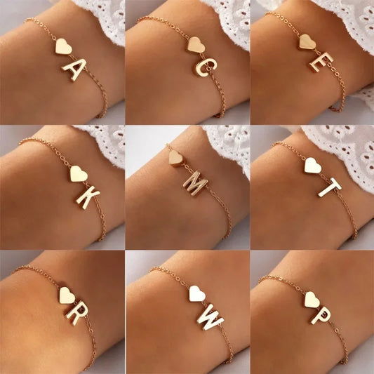 Letter Mini Love Hear Bracelet