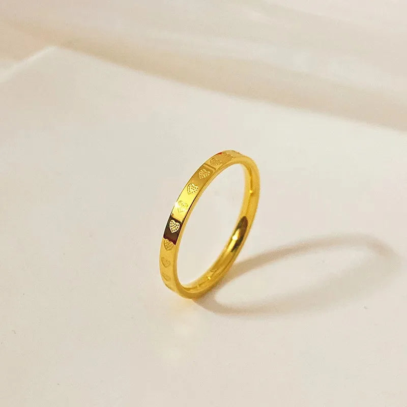 Golden Stainless Rings