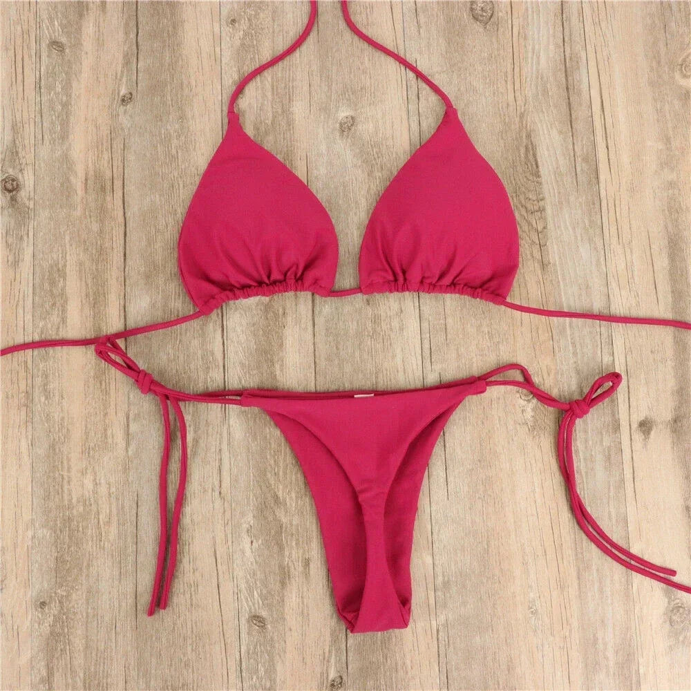 Women Thong Bikini Set