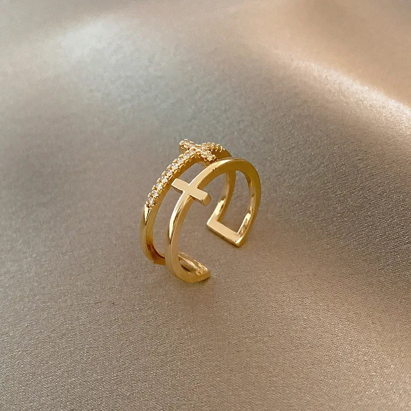 Light Luxury Gold Ring