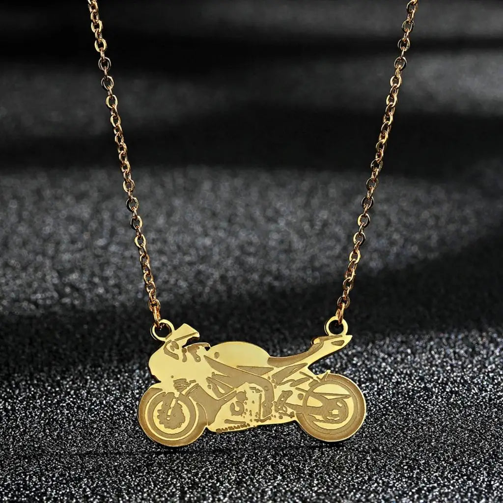 Motorcycle Pendant Necklace