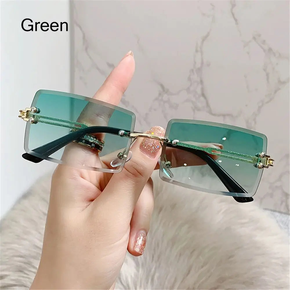 Rimless Square Sunglasses