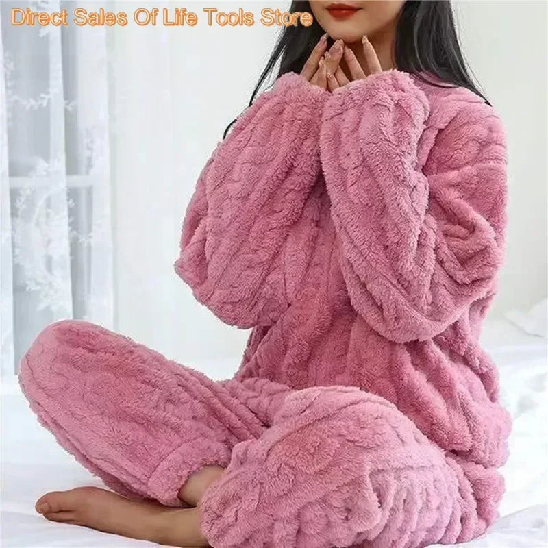 Autumn Winter Warm Pyjamas Sets