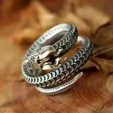 Silve Wing Dragon Ring