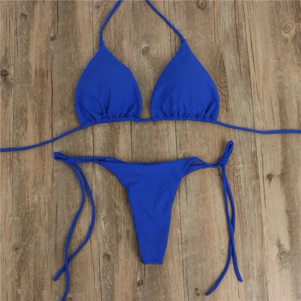 Women Thong Bikini Set