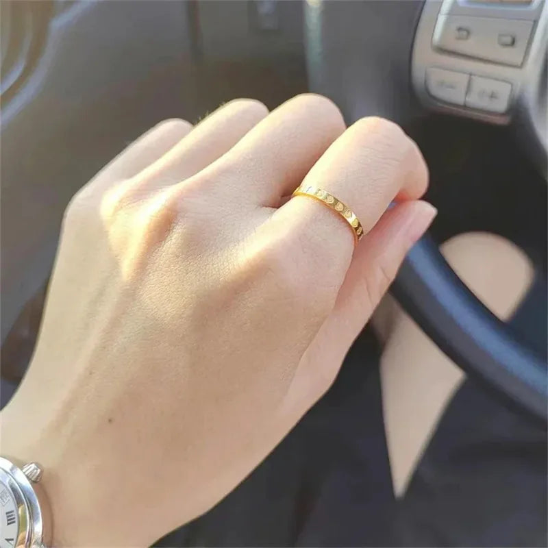 Golden Stainless Rings