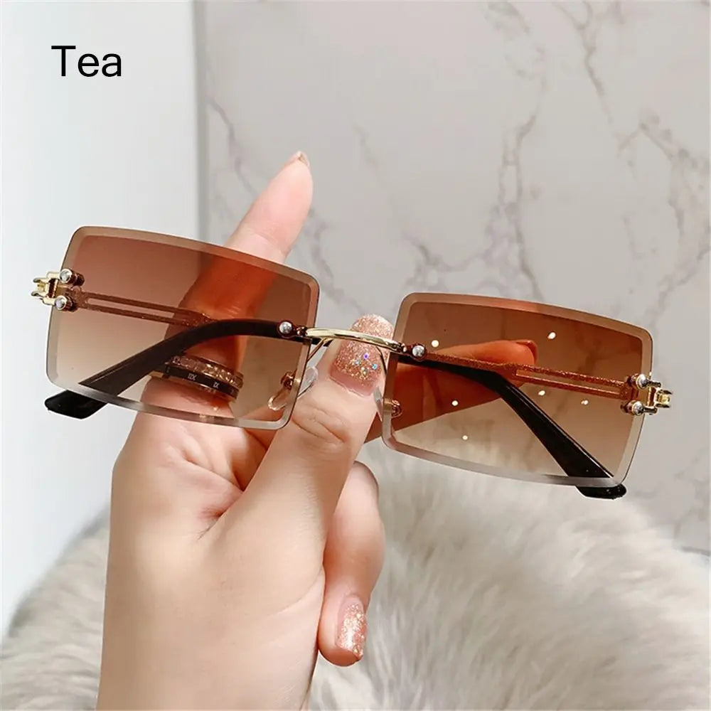 Rimless Square Sunglasses