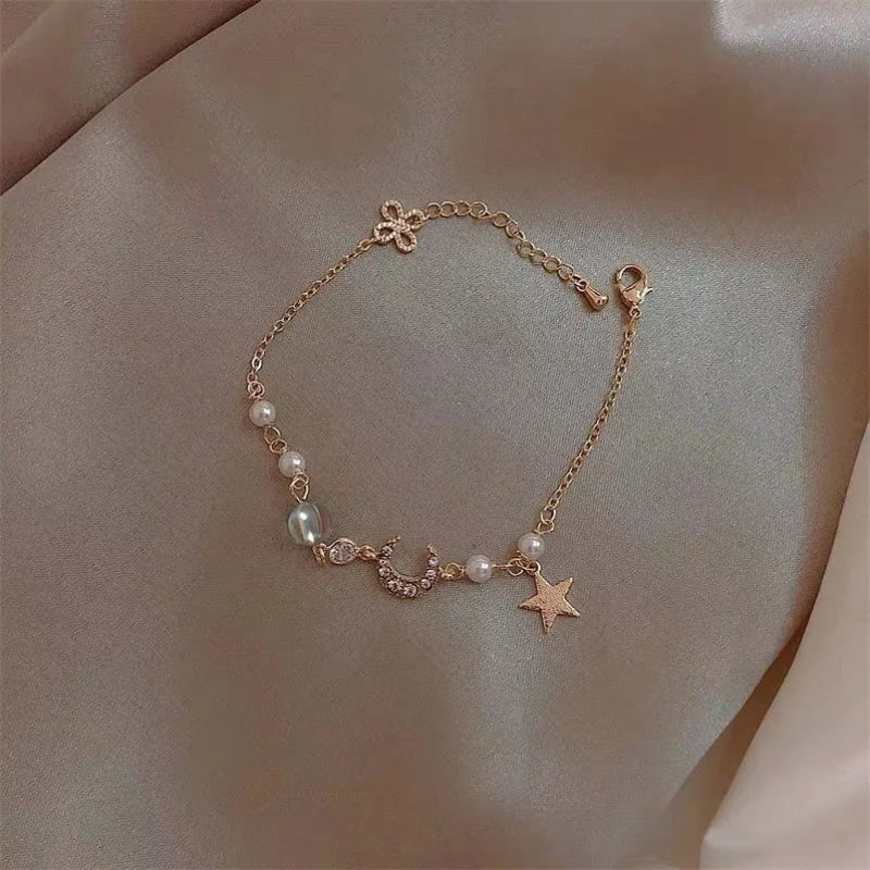 Moon Pearl Bracelet