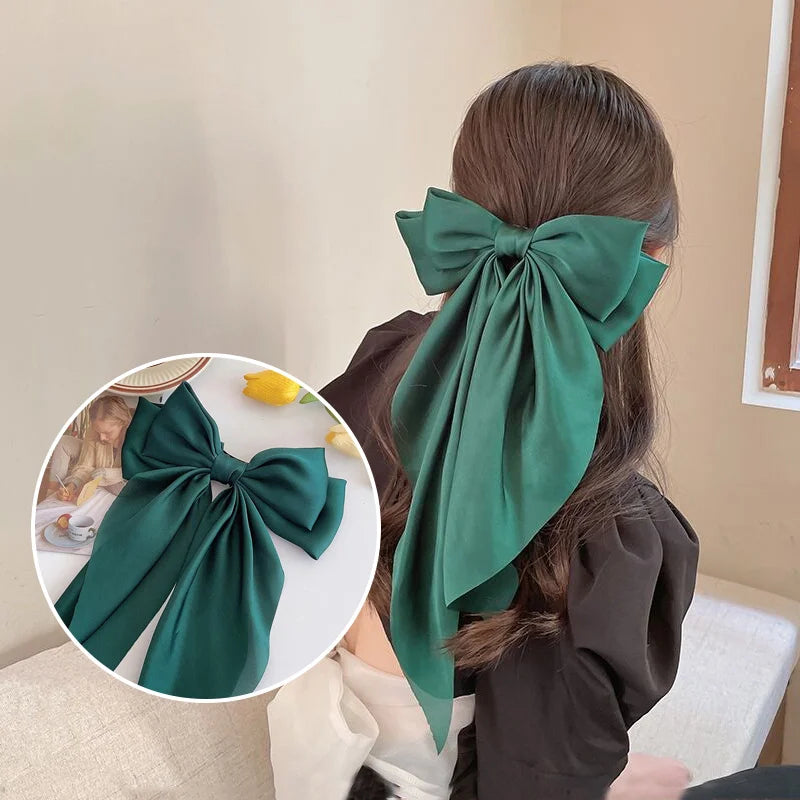 Chiffon Bow Hair Clip