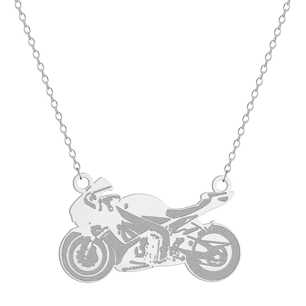 Motorcycle Pendant Necklace