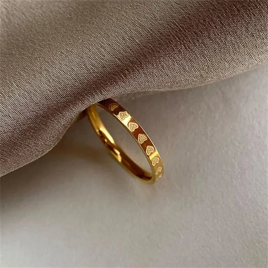 Golden Stainless Rings