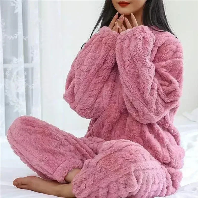 Autumn Winter Warm Pyjamas Sets