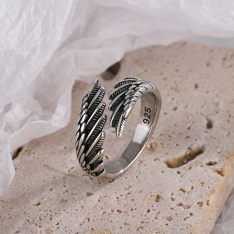 Silve Wing Dragon Ring