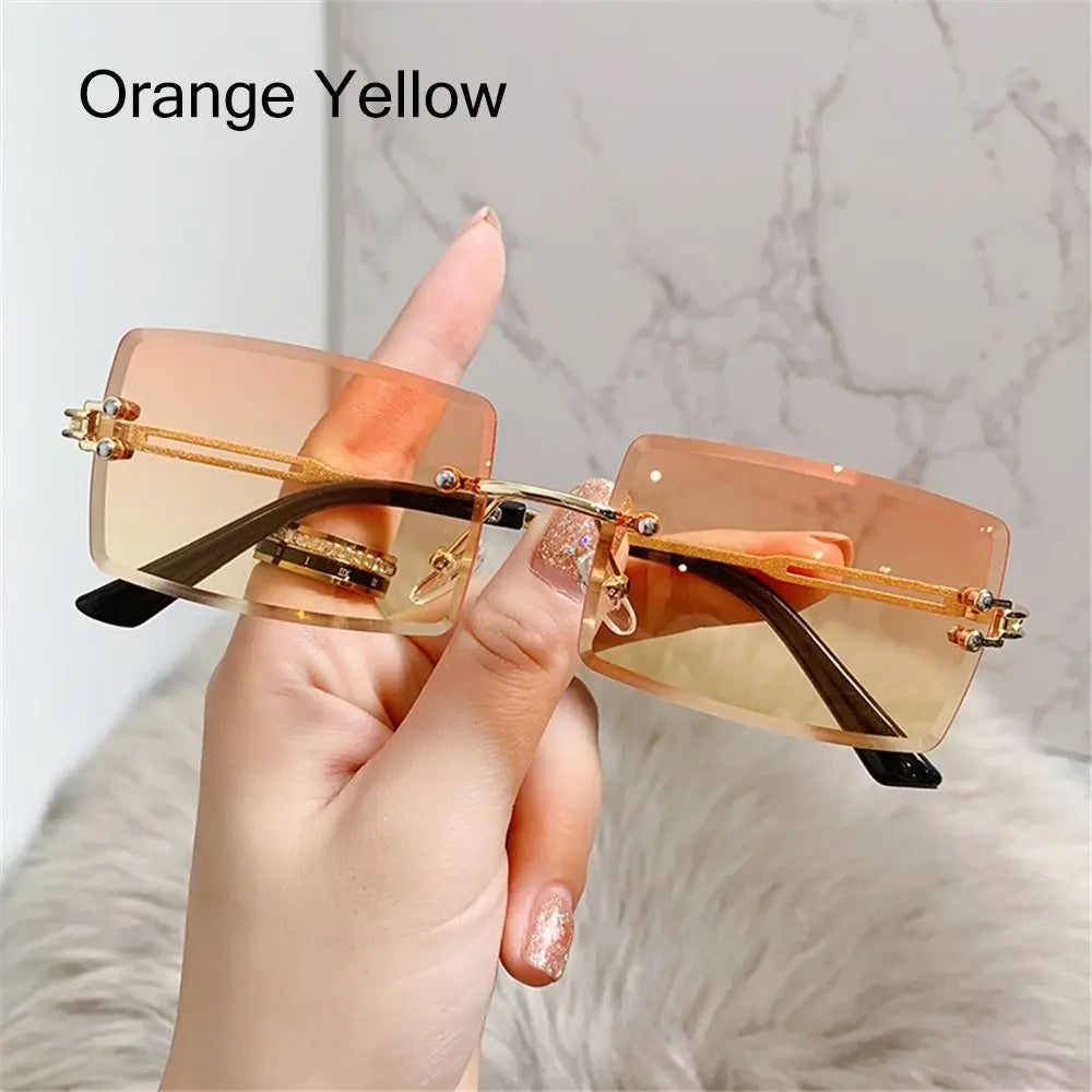 Rimless Square Sunglasses