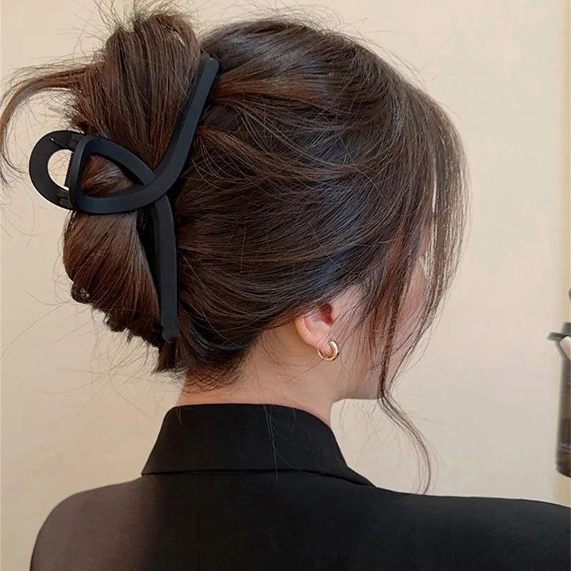 Large Black Hair Clip