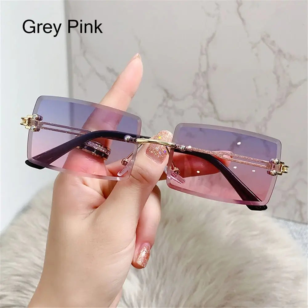 Rimless Square Sunglasses