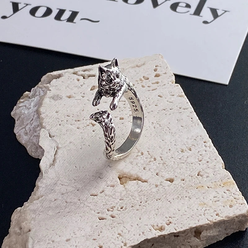 Silve Wing Dragon Ring